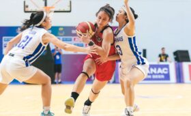 Basket Putri Udayana Sparing Lawan UB Malang